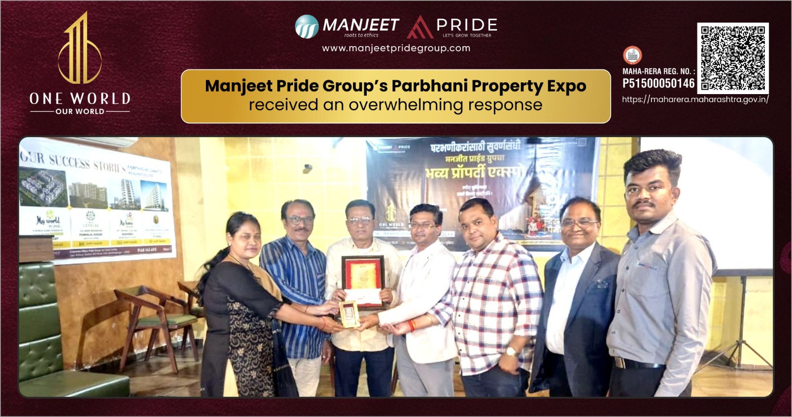 Manjeet Pride Group’s Parbhani Property Expo received an overwhelming response