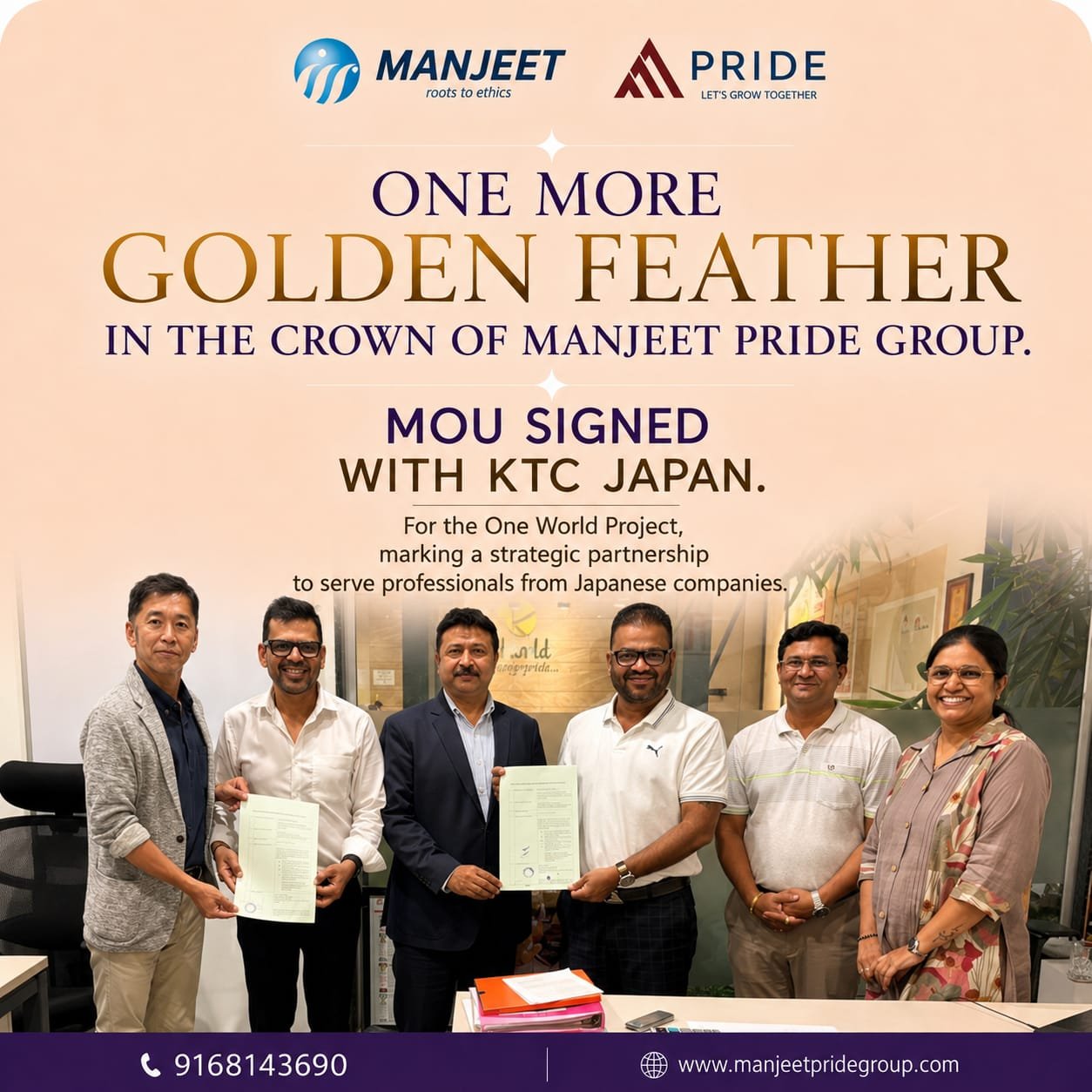 One More Golden Feather in the Crown of Manjeet Pride Group
