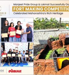 Fort Making Competition at One World Project in Collaboration with Lokmat